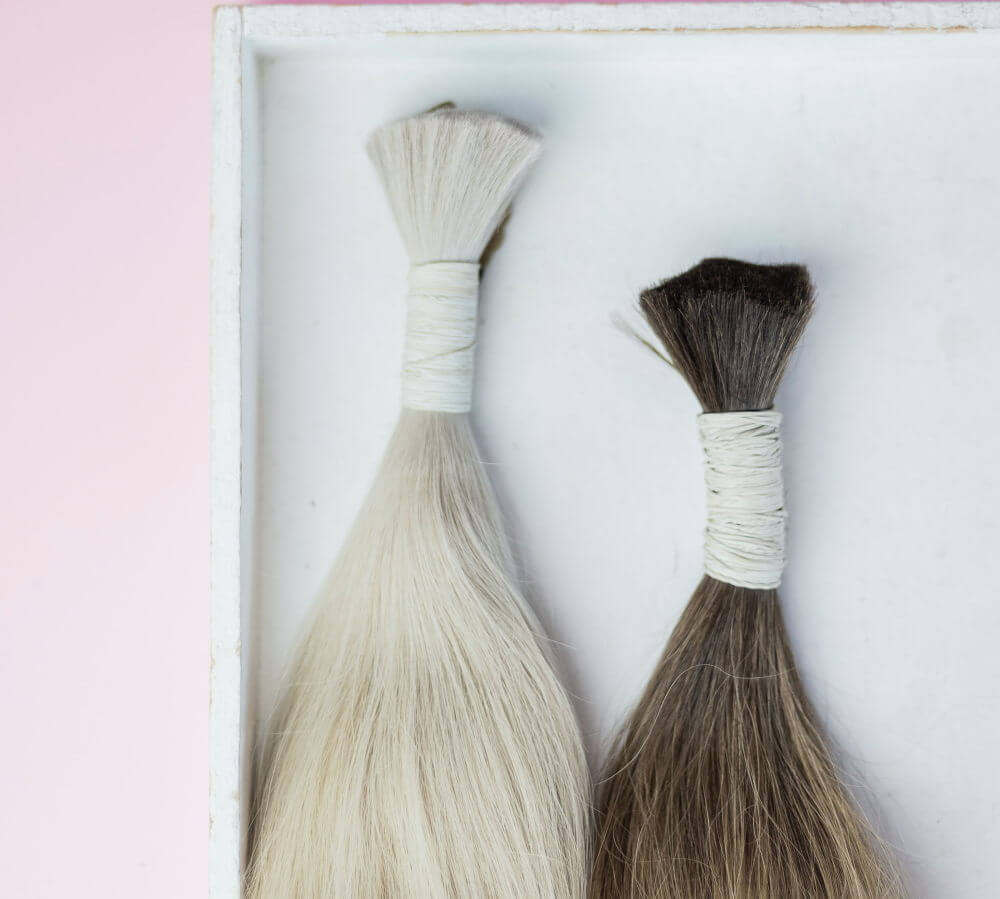 What are hand-tied hair extensions?