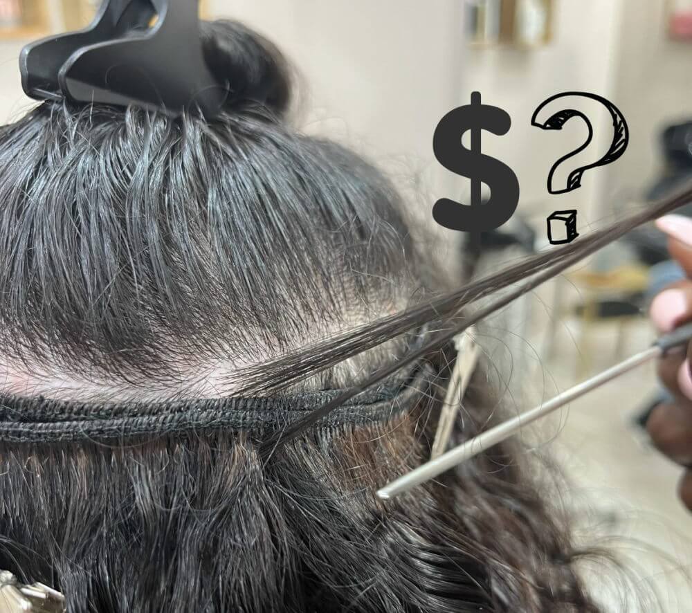 What is the cost of hair extension fitting or installation?