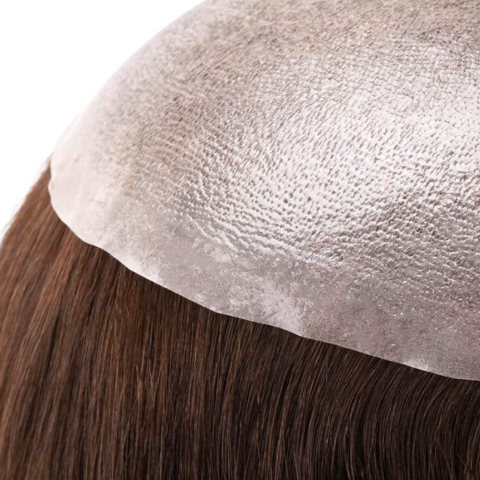 Sistemas de cabello con adorno de rejilla para mujer
